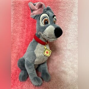 Disney Store Exclusive Tramp Dog Plush 15” Lady and the Tramp Stuffed Animal